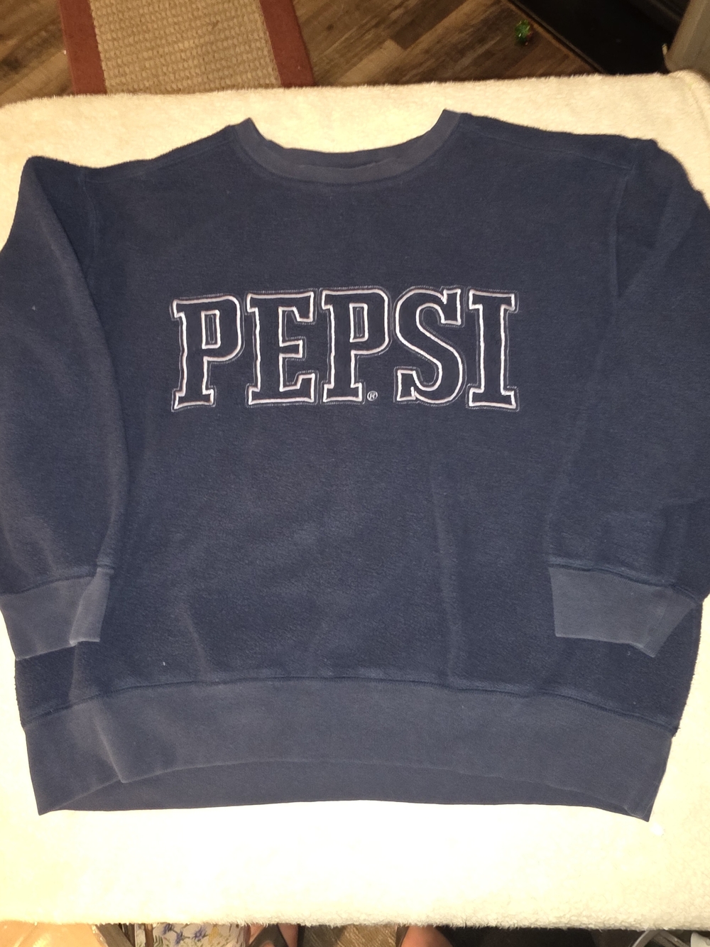 VINTAGE Pepsi Navy Crewneck Sweatshirt - Men